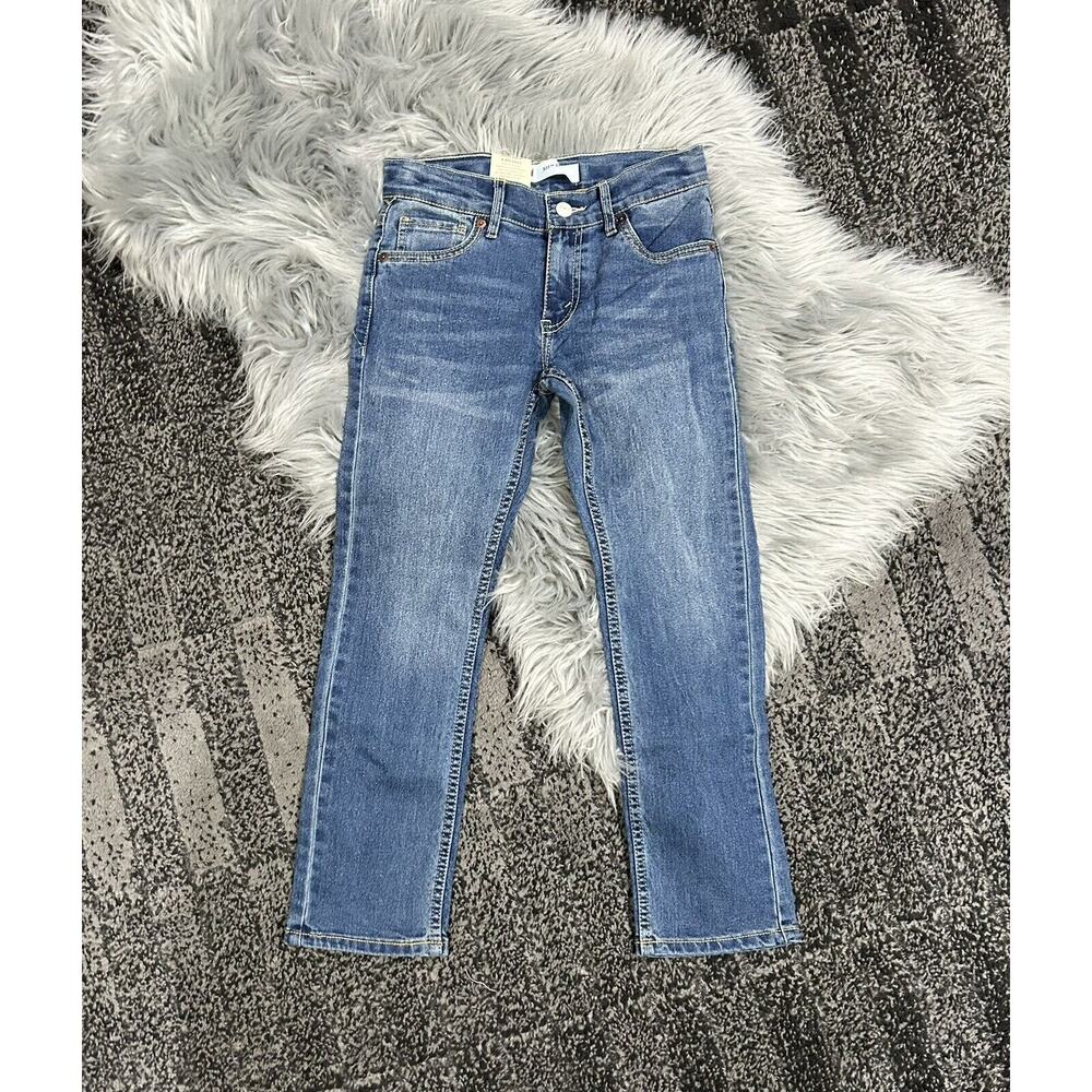 Levi's 511 Slim Fit Stretch Denim Jeans Boy's 8 Reg 24x22 Adj Waist Med‎ Wash